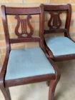  Preview image for 2 Vintage Children’s Lyre-Back 
