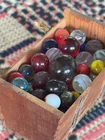  Preview image for Wooden Box with Glass Marbles Collection 