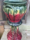  Preview image for Artistic Ceramic Planter with Drip Glaze 