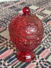  Preview image for Embossed Glass Candy Dish with Lid 