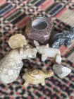  Preview image for Lot of Stone Animal Figurines and Candle 