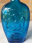  Preview image for Antique Blue Glass Bottle with Embossed 
