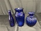  Preview image for LOT OF COBALT BLUE GLASS 