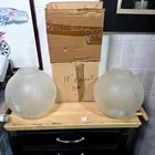  Preview image for Lot# 162 - Frosted Glass Grape Etched Ba 