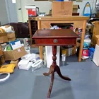  Preview image for Lot# 424 - Pedestal Accent Table with Dr 