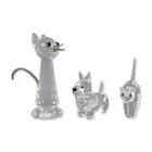  Preview image for 3pc Swarovski Crystal Animal Figurines 