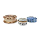  Preview image for 3pc Ceramic and Enamel Lidded Boxes 