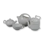  Preview image for 4pc Ronnefeldt White Porcelain Teapot 