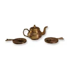 Preview image for 13pc Set of Embossed Brass Tea Service 