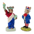  Preview image for 2pc Royal Doulton Patriotic Bunnykins 