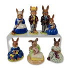  Preview image for 6pc Royal Doulton Bunnykins Ceramic 