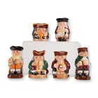  Preview image for 6pc Royal Doulton Tiny Toby Jug Set 