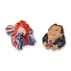  Preview image for 2pc Kevin Francis Ceramic Face Pots, 