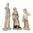  Preview image for Three Spanish Glazed Porcelain Figural 