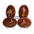  Preview image for Set of 4 Vintage Indian Wood and Bone 