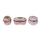  Preview image for 3pc Porcelain and Gilt Metal Trinket 