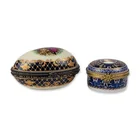  Preview image for 2pc Gilt Porcelain Portrait and Courting 