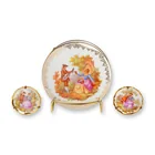  Preview image for 3pc Limoges France Porcelain Decorative 