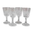  Preview image for Set of Four Cut Crystal Stemware Glasses 