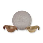  Preview image for 3 Frankoma Oral Roberts Plate & Candle 