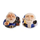  Preview image for 2pc Kevin Francis Face Pots, Santa 2002 