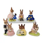  Preview image for 6pc Royal Doulton Porcelain Bunnykins 