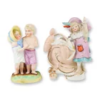  Preview image for 2pc Antique German Bisque Figurines, 