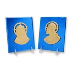  Preview image for Pair of Art Deco Jesus and Mary Blue 