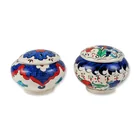  Preview image for 2pc Hobit Haci Kutahya Turkish Ceramic 