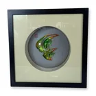  Preview image for Framed Chinese Art Glass Fish Sculpture 