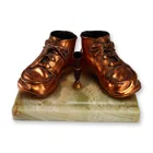 Preview image for Copper-Plated Bronzed Baby Shoe Desk Pen 