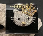  Preview image for Rhinestone Hello Kitty Pin ( 1 1/2 By 