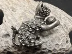  Preview image for Pewter Colored Rhinestone Cat Playing 