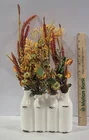  Preview image for White Ceramic Four-Bottle Bud Vase with 