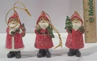  Preview image for Lot of 3 Santa Claus Ornaments 