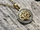  Preview image for Gold Tone Tree Of Life Pendant Necklace 