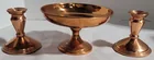  Preview image for Copper Color 2 Candle Holders & Dish 