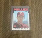  Preview image for Don Carman Autographed Signed 1986 Topps 