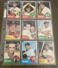  Preview image for Total (9) 1963 Topps Baseball cards New 
