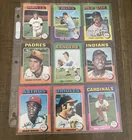 Preview image for Total (9) 1975 Topps Baseball cards NM 