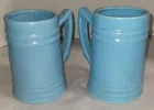  Preview image for Two Vintage Light Blue Tankard Steins 