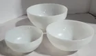  Preview image for Fire King White Glass Mixing Bowls - Set 