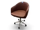  Preview image for Brown Faux Leather Swivel Office Chair 