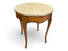  Preview image for Marble Top Wood Side Table 