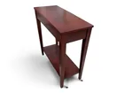  Preview image for Wooden Rectangular Side Table with Shelf 