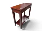  Preview image for Wooden Rectangular Side Table with Shelf 