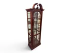  Preview image for Tall Wooden Curio Cabinet with Glass 