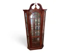  Preview image for Wood and Glass Corner Display Cabinet 