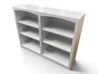  Preview image for White Two-Section Bookshelf with 