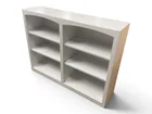 Preview image for White Two-Section Bookshelf with 